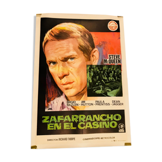 Spanish poster steeve mac queen the game regle of zafarra in el casino