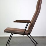 Vintage 50s/60s design armchair with high backrest, model 1410 by Gispen