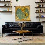 Leather sofa, Denmark, 1960s/70s, mid-century modern style, vintage
