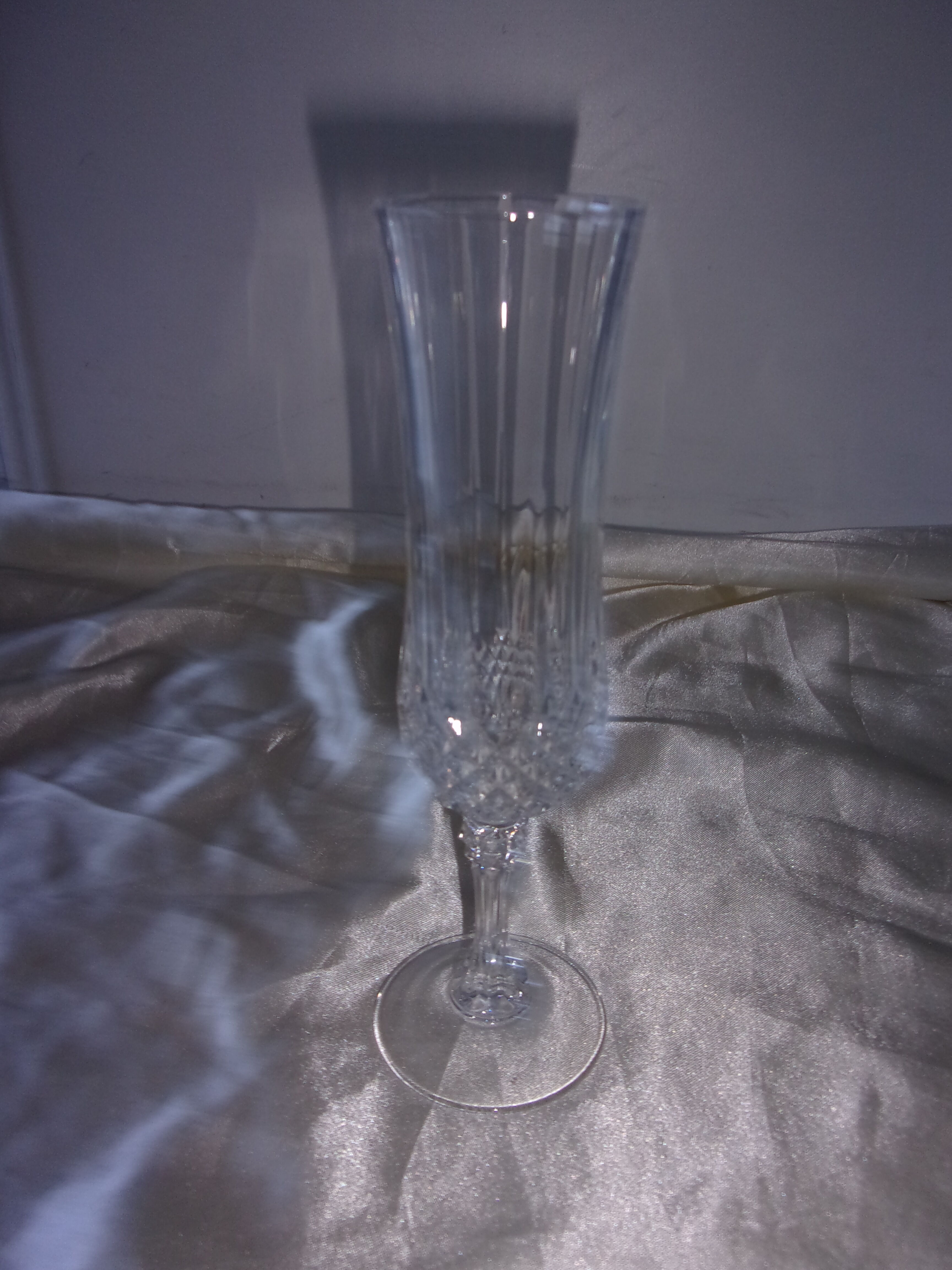 Lot of 9 champagne flutes