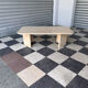 Vintage coffee table in travertine