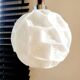 Lampe à suspension vintage, vermoedelijk Peill & Putzler, verre opalin avec relief