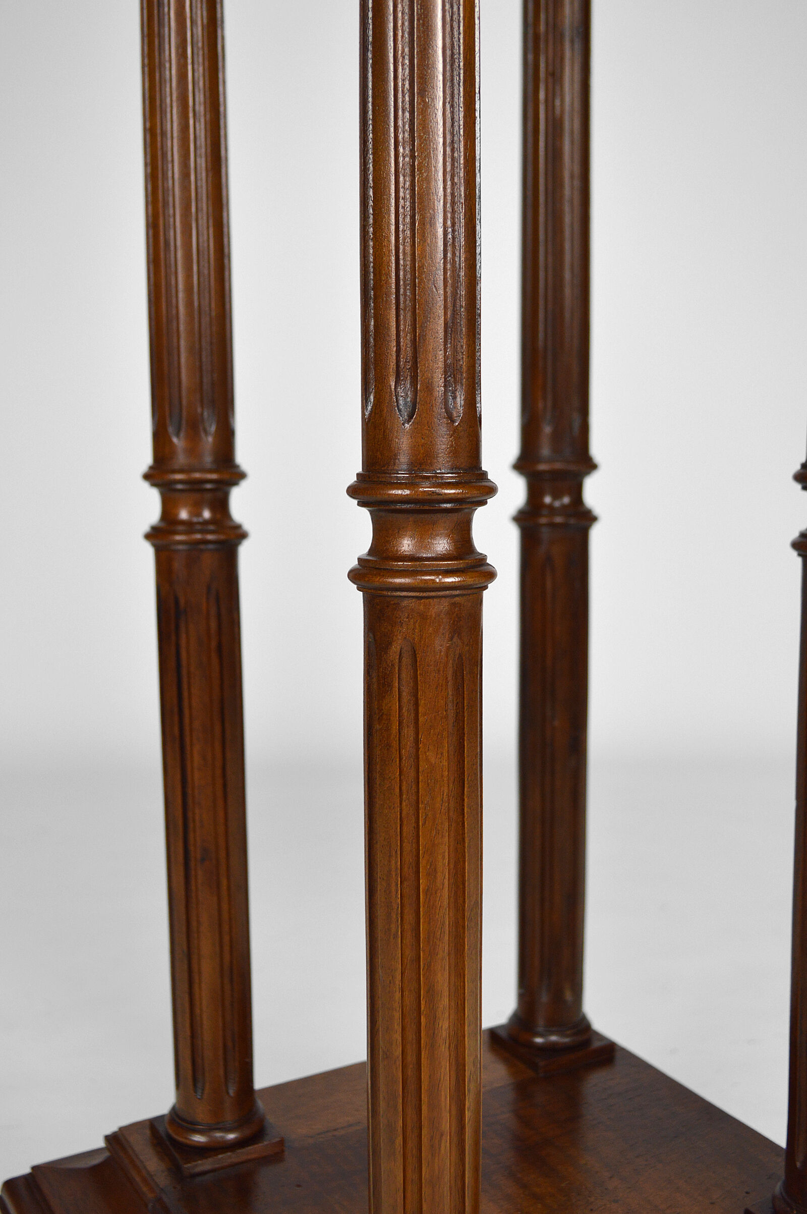 Large Neo-Gothic walnut harness, France, 19th