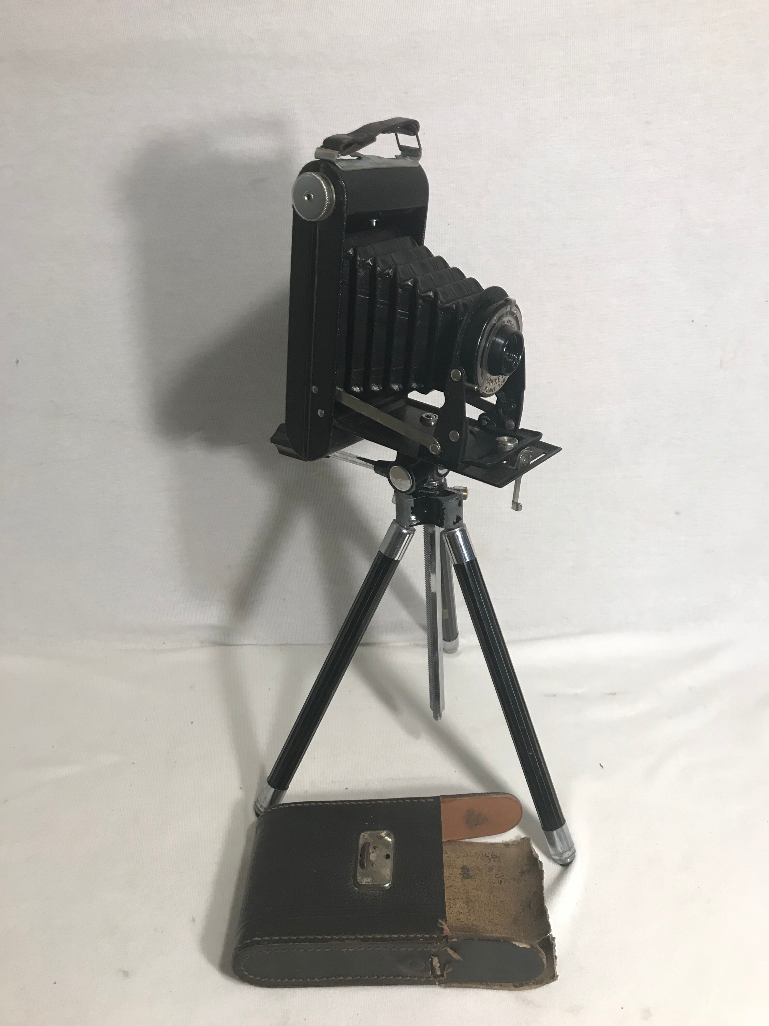 Hawkeye folding camera 620 bellows with tripod