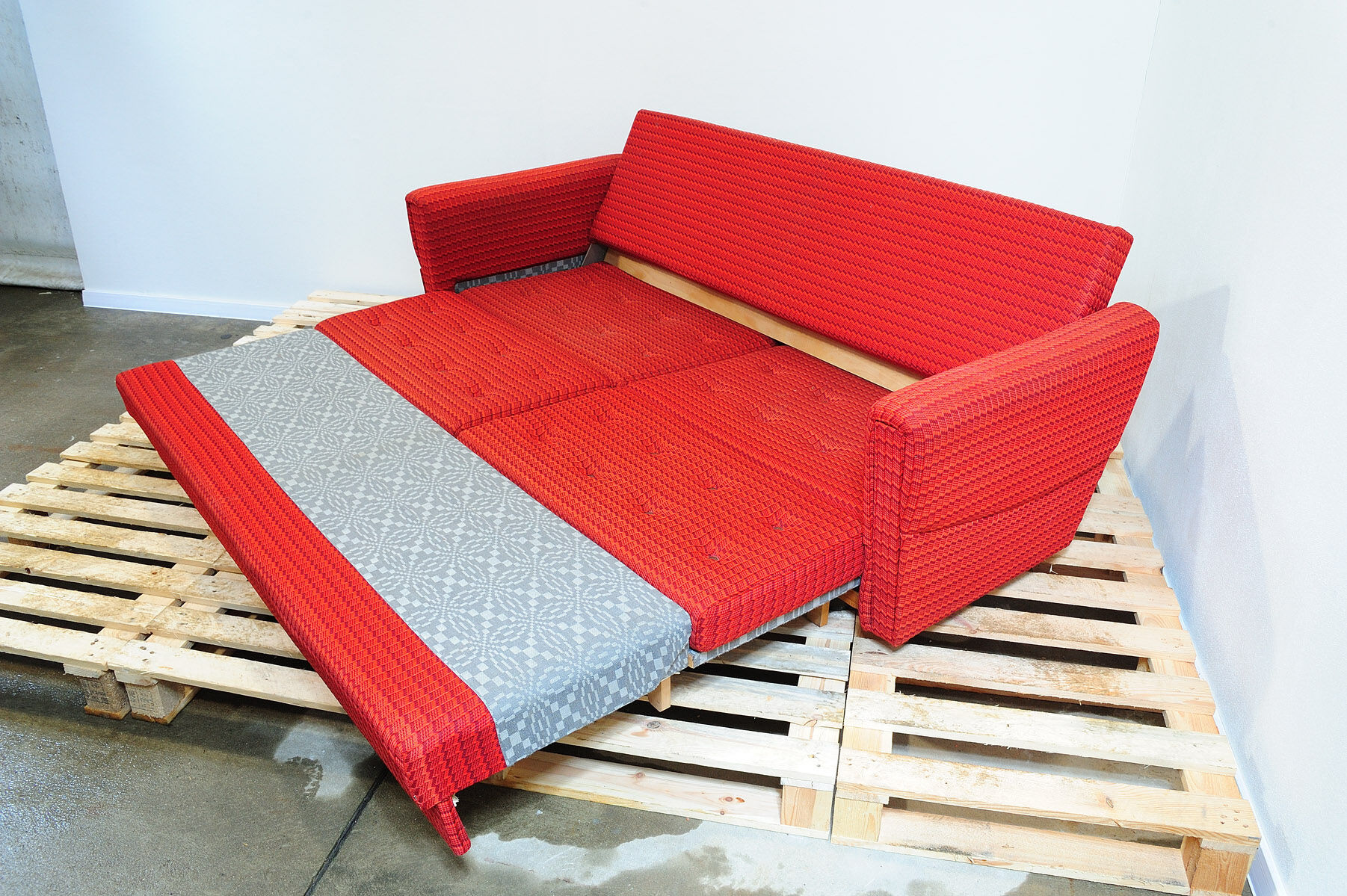 Ensemble de salon vintage bloc de l’Est, Tchécoslovaquie, années 1970