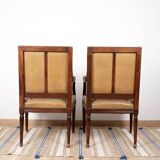 Pair of Louis XVI office armchairs
