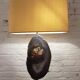 Gilded brass and agate desk lamp by Willy Daro 1980s