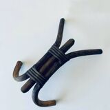 Wall hook, rattan coat rack