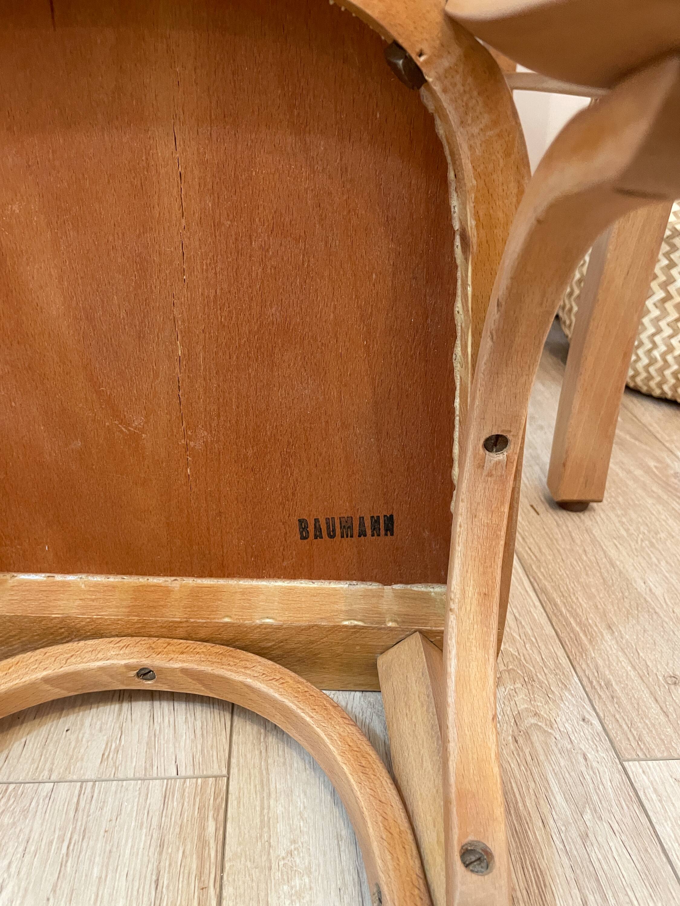 Pupitre/Bureau enfant et sa chaise - Baumann - Années 50/60