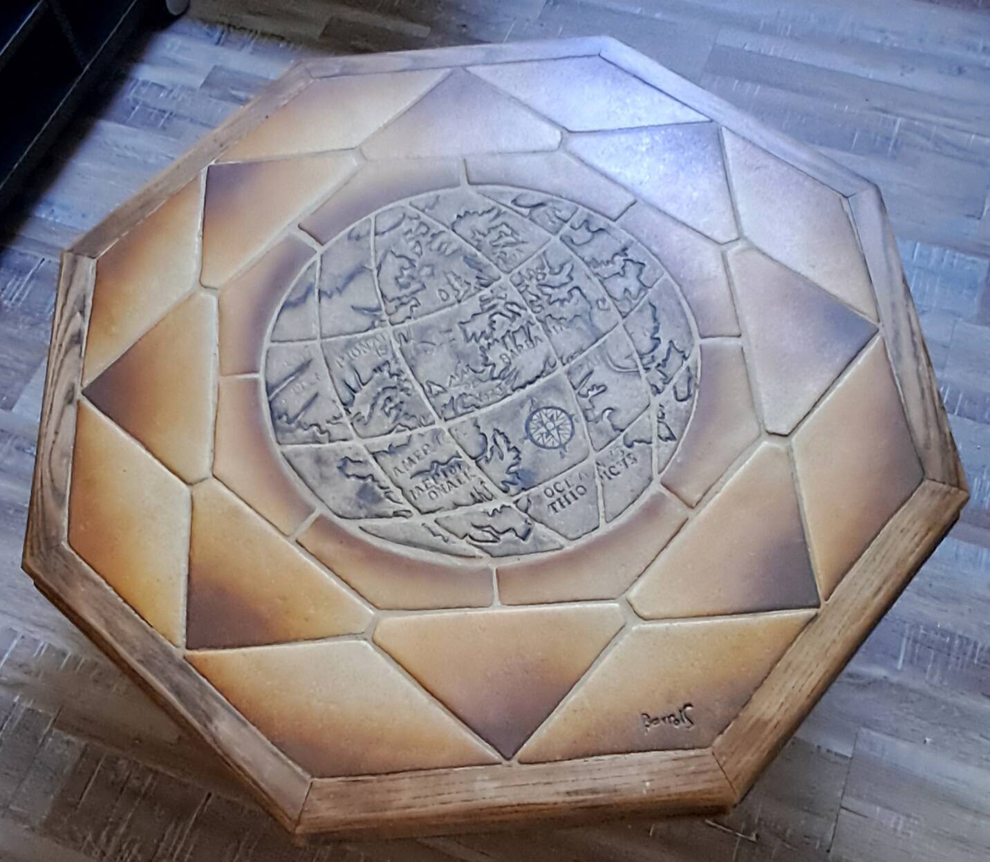 Barrois coffee table signed - 1970s
