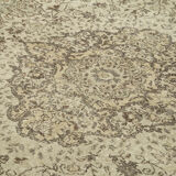 Handmade Decorative Oriental Beige Rug 203 cm x 310 cm