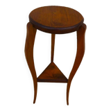 Art deco style pedestal table in beech wood