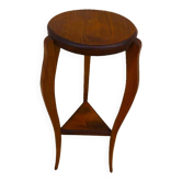 Art deco style pedestal table in beech wood