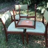 Danish Scandinavian teak chairs Uldum Möbelfabrik 60s