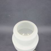 Lampe de Table en Verre Opalin et Laiton Drukov Brno, Tchécoslovaquie, 1970s