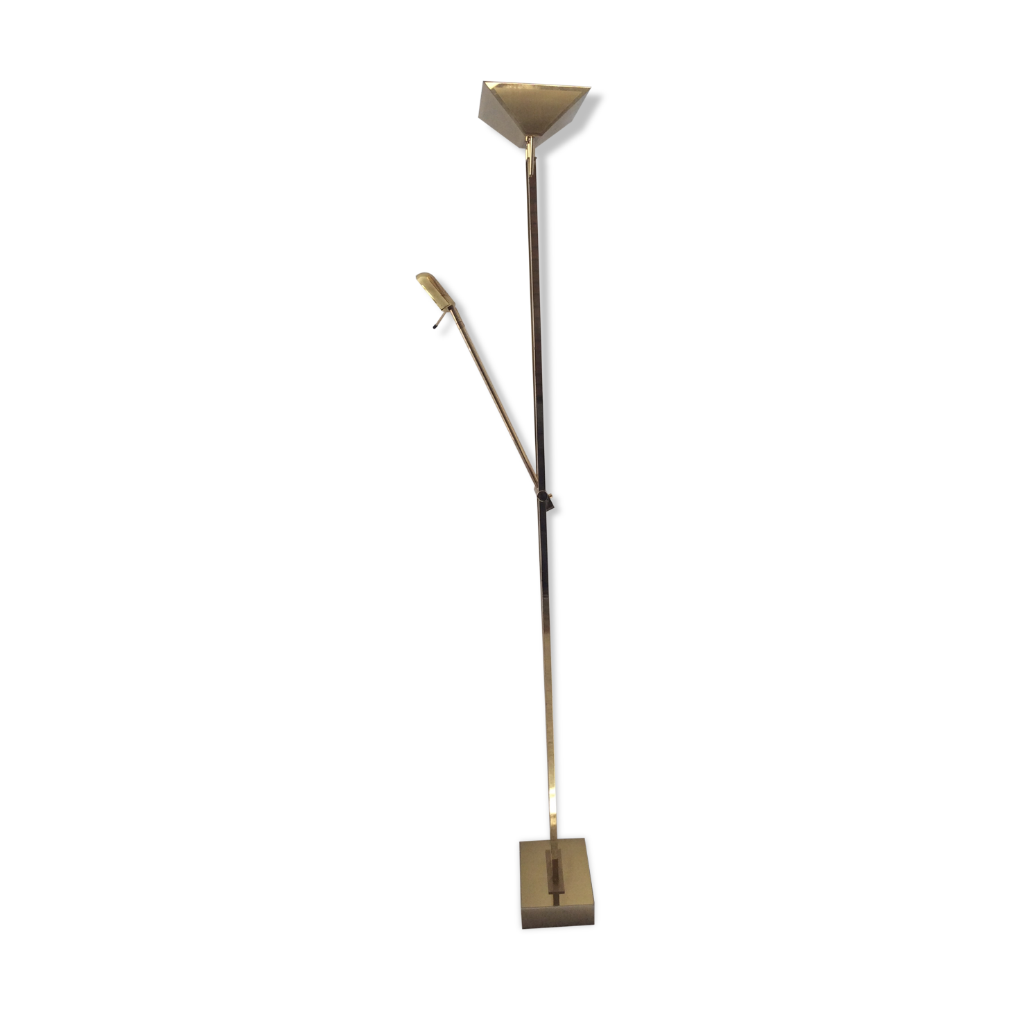 Deknudt brass floor lamp from the 70s