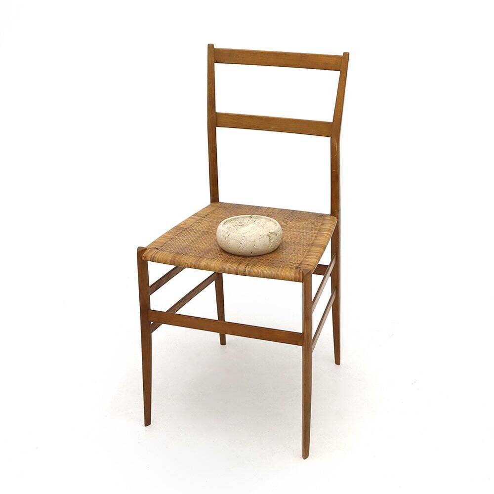 Bol en travertin ou plateau à pièces, années 1970