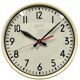 Vintage Beige School Wall Clock from Van Doorn, 1960s