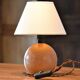 Table lamp, wooden ball foot