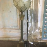 Lampe en bronze et nacre