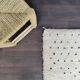 Bohemian rug with black dots 105x175 cm