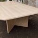 Travertine coffee table