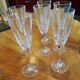 Crystal champagne flutes
