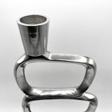 Modernist cast aluminum candle holder • 1980