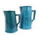 Duo de brocs bleu canard Digoin Sarreguemines