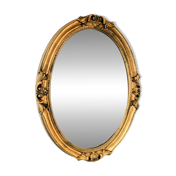 Vintage gold mirror – beveled glass, classic elegance 82 x 64 cm