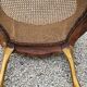Gilded wood armchair and double canning