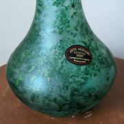 Murano blown glass vase, handcrafted in Italy