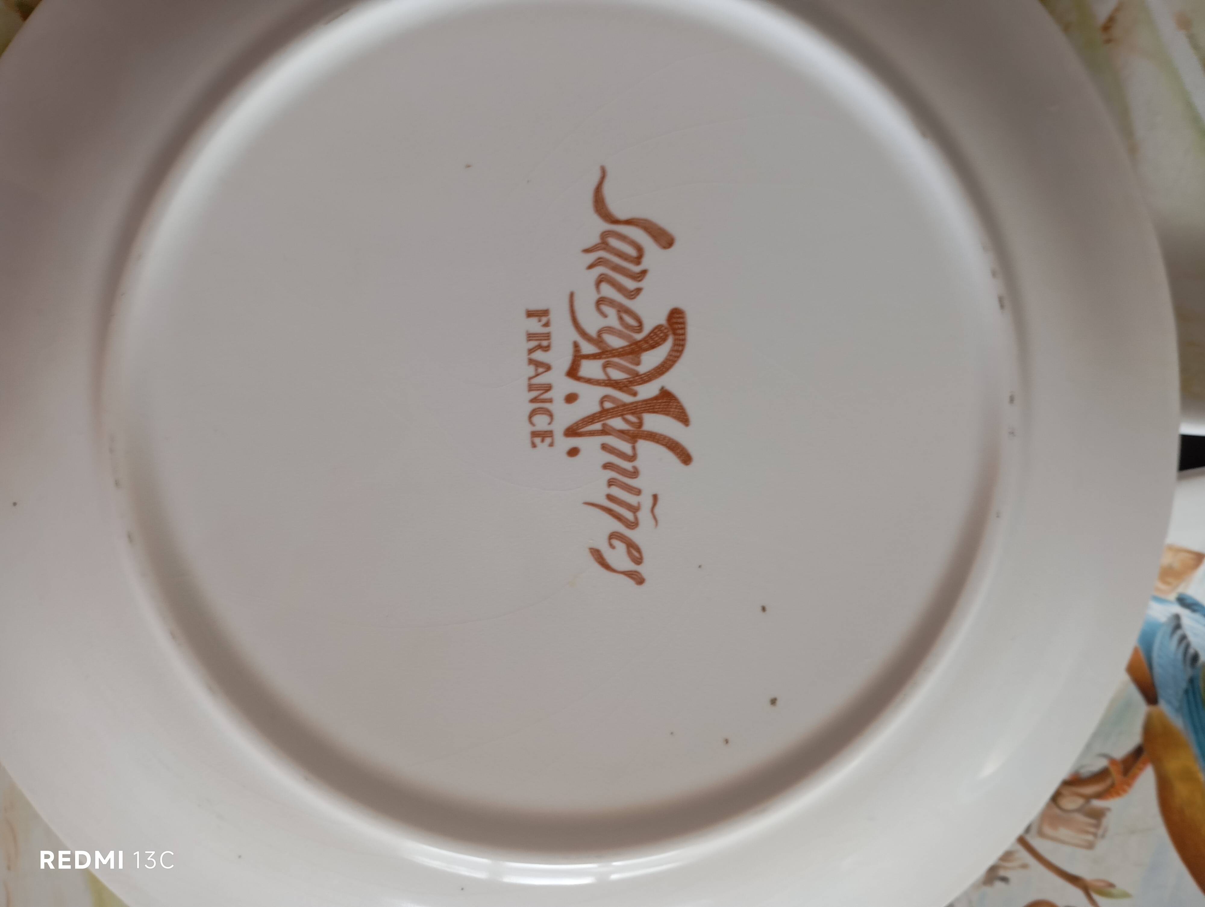 Sarreguemines dessert plates