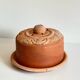 ART NOUVEAU Terracotta BUTTER DISH