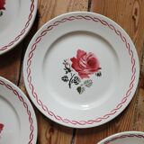 Lot n°1 de 6 assiettes à dessert Germaine de Badonviller