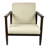 Beige boucle armchair , 1970s