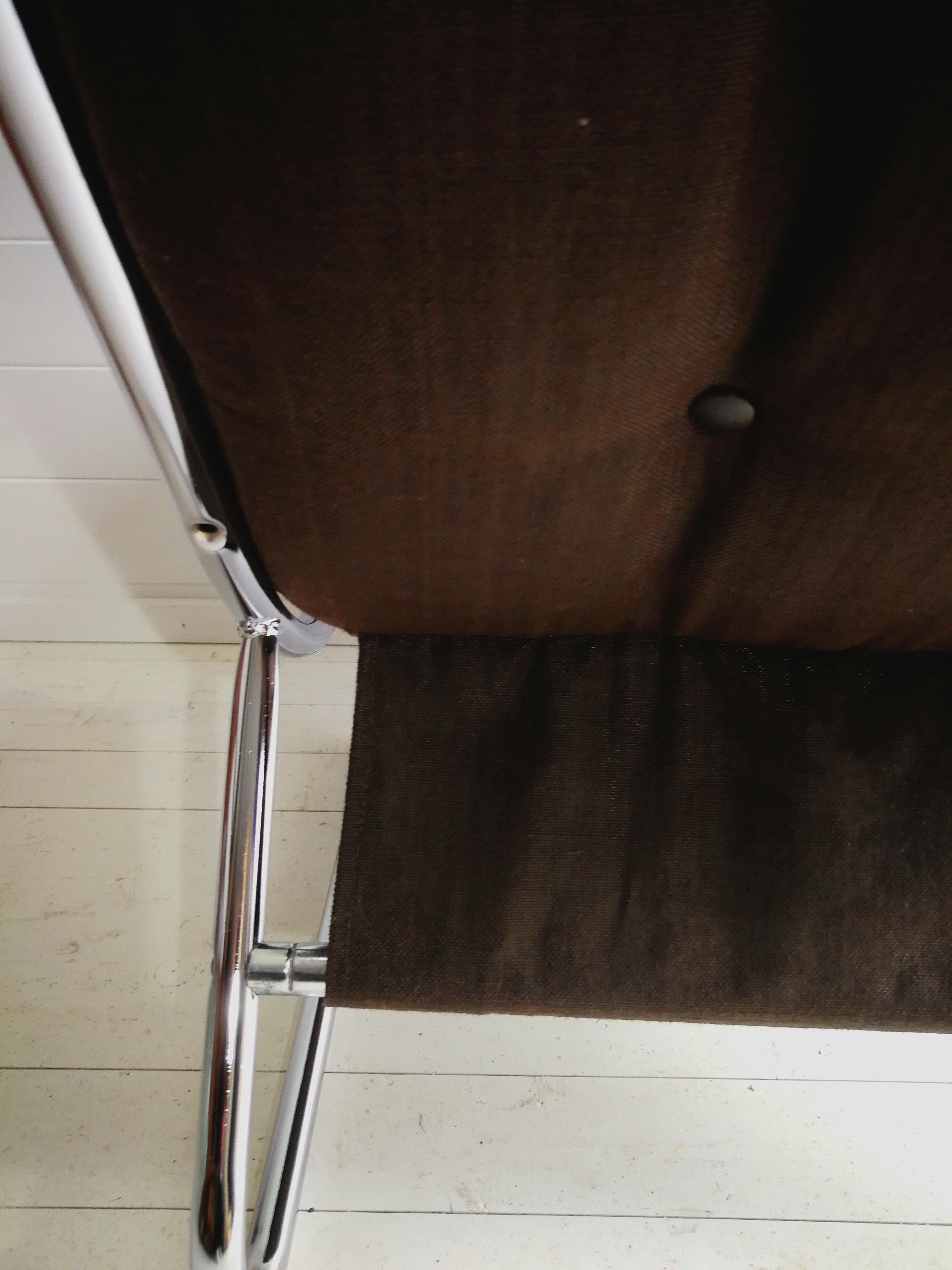 Retro Vintage Mid Century Peter Hoyte Chrome Sling Lounge Chair