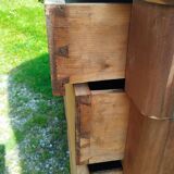 Commode ancienne style louis xvi plateau marbre