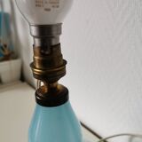 blue opaline lamp base