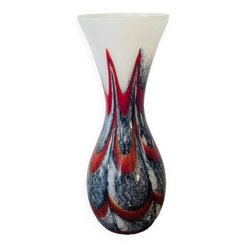 Murano opaline vase Popart 70's