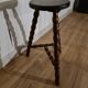 Tabouret tripode pieds torsadés XIXème siècle