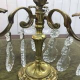 Pair of bronze tassel candlesticks - work from the 70s