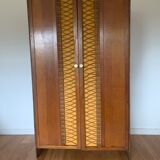 Rattan wardrobe
