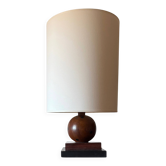 Lampe de table en bois Art Déco, France vers 1930