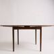 Scandinavian square extendable dining table by Poul Hundevad for Hundevad & Co., 1970s.