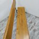 Oak and wrought iron bench