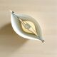 White acrylic table lamp Vela by Samuel Parker