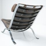 ARI Leather Lounge Chair, by Arne Norell for Möbel AB