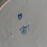 Assiette en faïence de Desvres signée Fourmaintraux Courquin 19 ieme