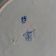 Desvres faience plate signed Fourmaintraux Courquin 19th century